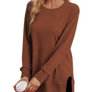 MOSHU Crewneck Sweatshirts Side Split